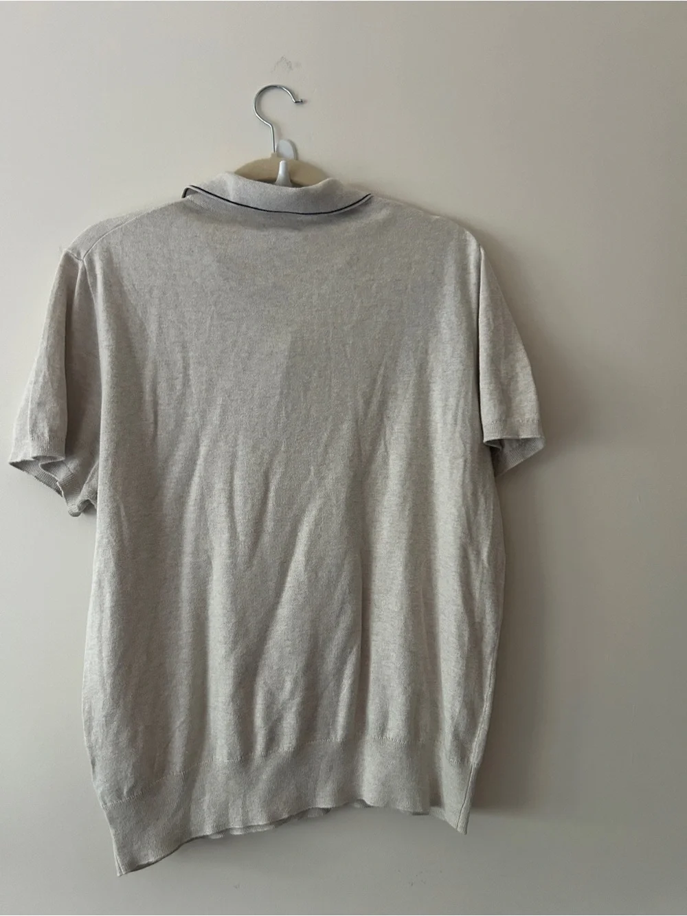J.crew mens Short-sleeve heritage cotton tipped sweater-polo business casual